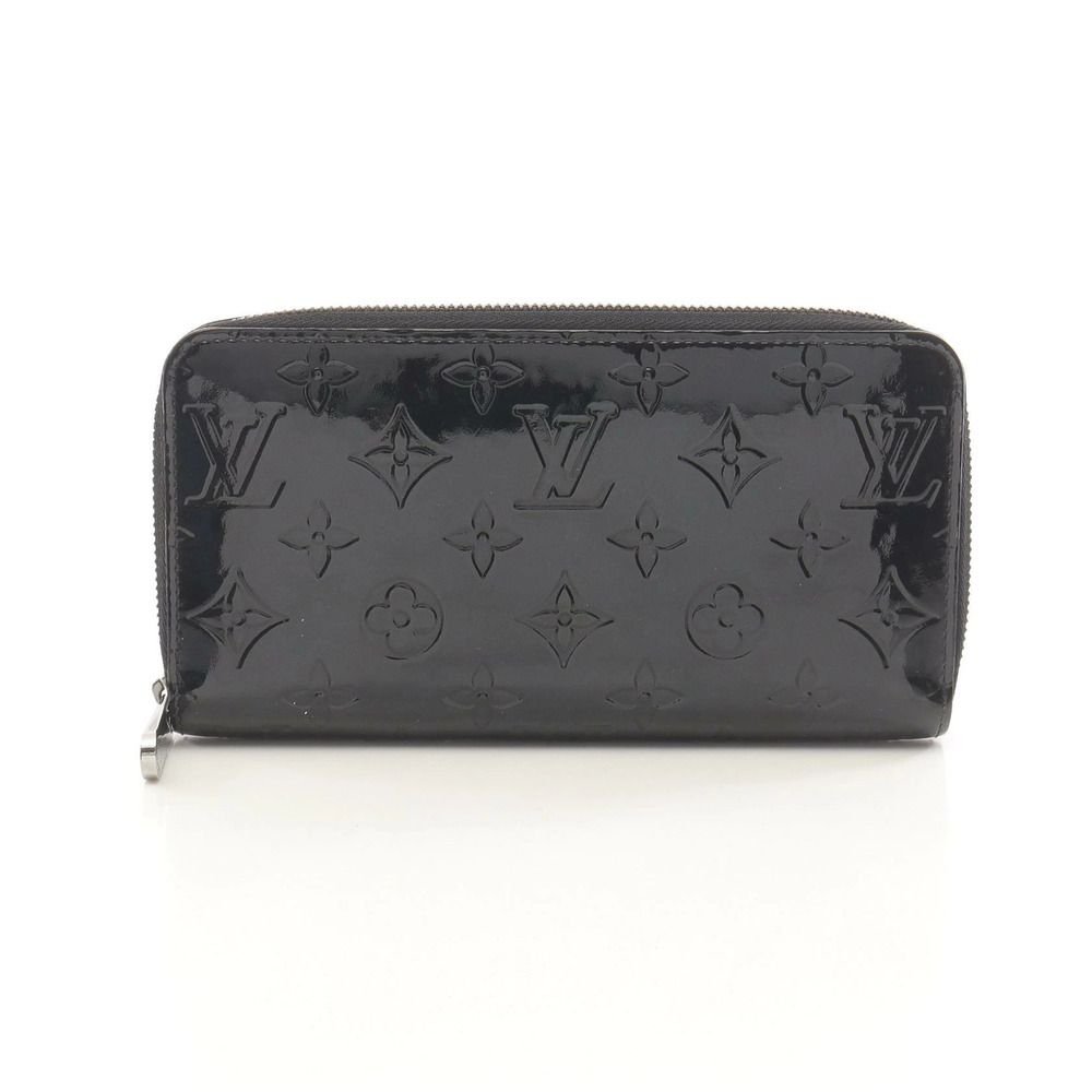 Louis Vuitton Zippy Wallet Magnetique Round Long Leather Noir Black